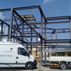 Construction Of A Steel Frame House In Latsia